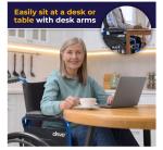 Drive Medical Blue Streak Lightweight Wheelchair with Footrests