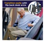 Drive Medical Blue Streak Lightweight Wheelchair with Footrests