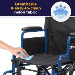 Compact 18" Wheelchair with Swivel Footrest