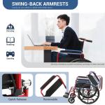 Folding Wheelchair with Swing Away Footrests