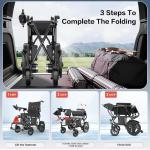 Foldable Electric Wheelchair for Adults - 330LBS Capacity