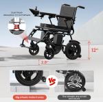 Foldable Electric Wheelchair for Adults - 330LBS Capacity