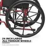 Folding Wheelchair with Swing Away Footrests