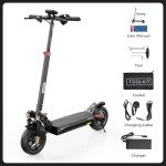 iScooter Electric Scooter, iX4 Electric Scooters Adult 10 Inches Off-road Honeycomb Tires, 45 km Long Range, 48V 15Ah Fast E-Scooter, 3 Speed Modes with APP Control, Dual Shock Suspension