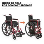Folding Wheelchair with Swing Away Footrests