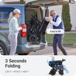 Lightweight Electric Wheelchair 300lbs Capacity for Travel