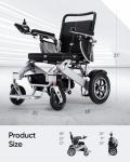 Foldable Power Wheelchair with 25-Mile Range