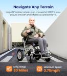 VOCIC All-Terrain Electric Wheelchair for Adults