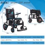 Lightweight Folding Electric Power Wheelchair for All Terrain