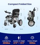 VOCIC All-Terrain Electric Wheelchair for Adults