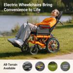 Foldable Electric Wheelchair for Adults - Lightweight Mobility