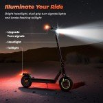 Fast Electric Scooter, 8.5-10" Electric Scooters Adult, 30-50KM Long Range, 3/4 Speed Modes with APP Control, Doual Braking System, Fast Charging Foldable E Scooter for Adults and Teens