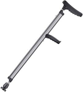 Adjustable Aluminum Crutches with Handgrips for Adults