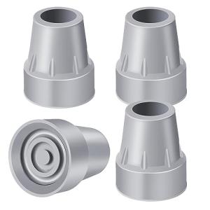 Heavy Duty Rubber Crutch Tips 4-Pack