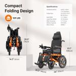 Foldable Electric Wheelchair for Adults - Lightweight Mobility