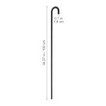 Black Dance Cane for Parties and Cosplay
