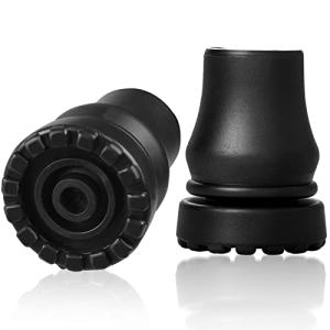 Heavy Duty Rubber Cane Tips, 2 Pack