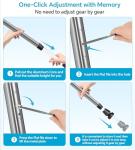 Adjustable Aluminum Crutches with Handgrips for Adults