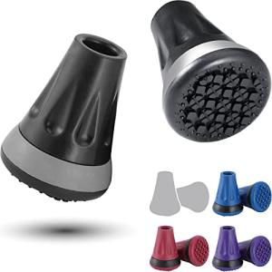 All-Terrain Cane Tips - Heavy-Duty Rubber (2-Pack)