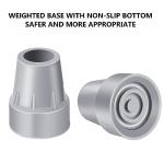 Heavy Duty Rubber Crutch Tips 4-Pack
