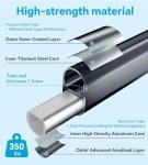 Adjustable Aluminum Crutches with Handgrips for Adults