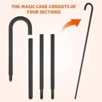 Black Dance Cane for Parties and Cosplay