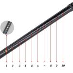 VISIONU Lightweight Adjustable Foldable Crutch - Black