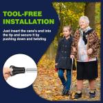 Heavy-Duty Rubber Crutch Tips for Stability