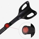 VISIONU Lightweight Adjustable Foldable Crutch - Black