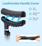 Adjustable Aluminum Crutches with Handgrips for Adults
