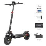 iScooter iX3 Electric Scooters Adult, 10" Pneumatic Off-road Fast Electric Scooter with Lock, APP Control, 40KM Range, 3 Speed Modes, 4 Shock Absorbers, Fast Charging, Foldable E Scooter