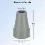 Heavy Duty Non-Slip Rubber Crutch Tips - 4-Pack