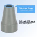 Heavy Duty Non-Slip Rubber Crutch Tips - 4-Pack