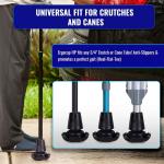 Ergocap Anti-Slip Rubber Crutch Tips
