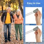 Heavy Duty Non-Slip Rubber Crutch Tips - 4-Pack