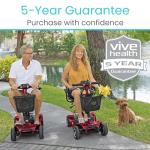Vive 4 Wheel Electric Mobility Scooter for Adults
