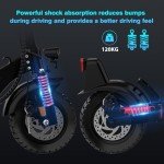HITWAY Electric Scooter Adult 10 Inch, 15.6-27AH Battery 500W Motor, Foldabler, 3 Speed Modes, Maximum Speed 25KM/H, Tubeless Tire, Turn Signals, APP
