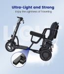Three-Wheel Folding Scooter for Adults, 15-Mile Range