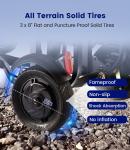 Three-Wheel Folding Scooter for Adults, 15-Mile Range