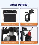 Foldable Three-Wheel Electric Scooter, 20 Mile Range