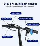 Three-Wheel Folding Scooter for Adults, 15-Mile Range