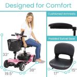 Vive Heavy Duty Electric Mobility Scooter for Travel