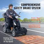 VEVOR Heavy Duty 4-Wheel Electric Mobility Scooter