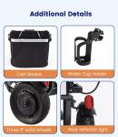 Three-Wheel Folding Scooter for Adults, 15-Mile Range