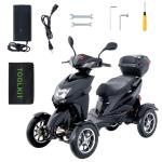 VEVOR Heavy Duty 4-Wheel Electric Scooter for Adults
