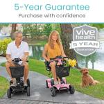 Vive Heavy Duty Electric Mobility Scooter for Travel