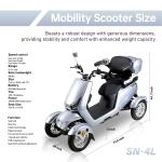 800W Four-Wheel Electric Scooter for Adults