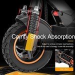 Ealirie Electric Scooter 12.5Ah Battery 10'' Fat Tire for Adults Teens, Triple Shocking Proof, 500W Motor, 30-40KM Range, Max Speed 25KM/H, Folding E Scooter Front + Rear Safe brake