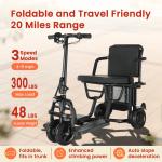 20-Mile Four-Wheel Adult Mobility Scooter