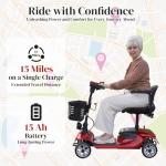 MobiCyc MS08 Compact 4-Wheel Scooter for Seniors